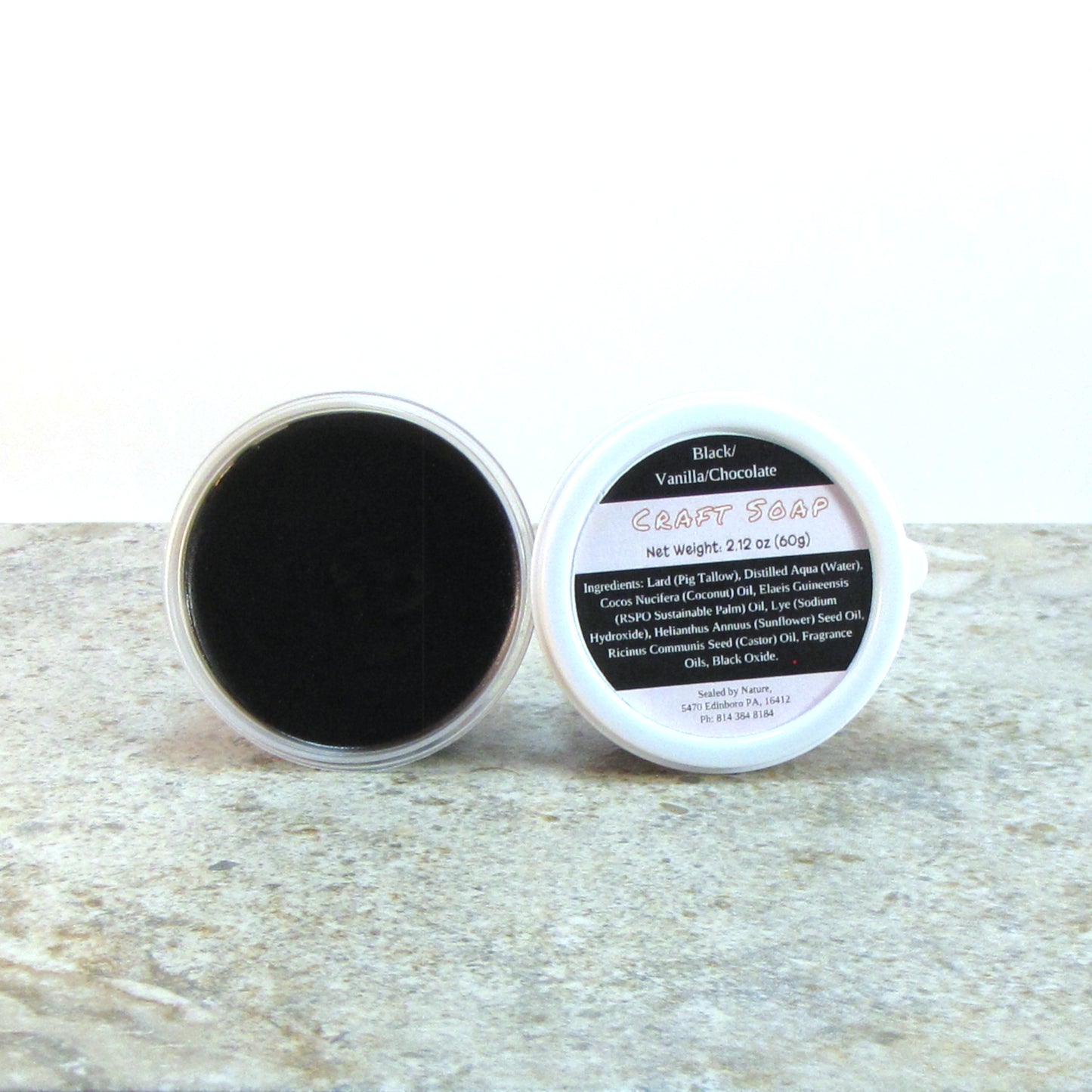Black Craft Soap, Pliable, Vanilla/Chocolate scented Soap Dough