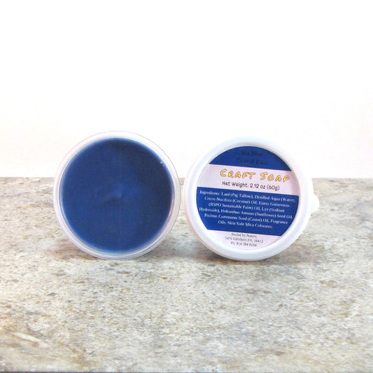 Sea Blue Craft Soap, Pliable, Sandalwood scented Soap Dough