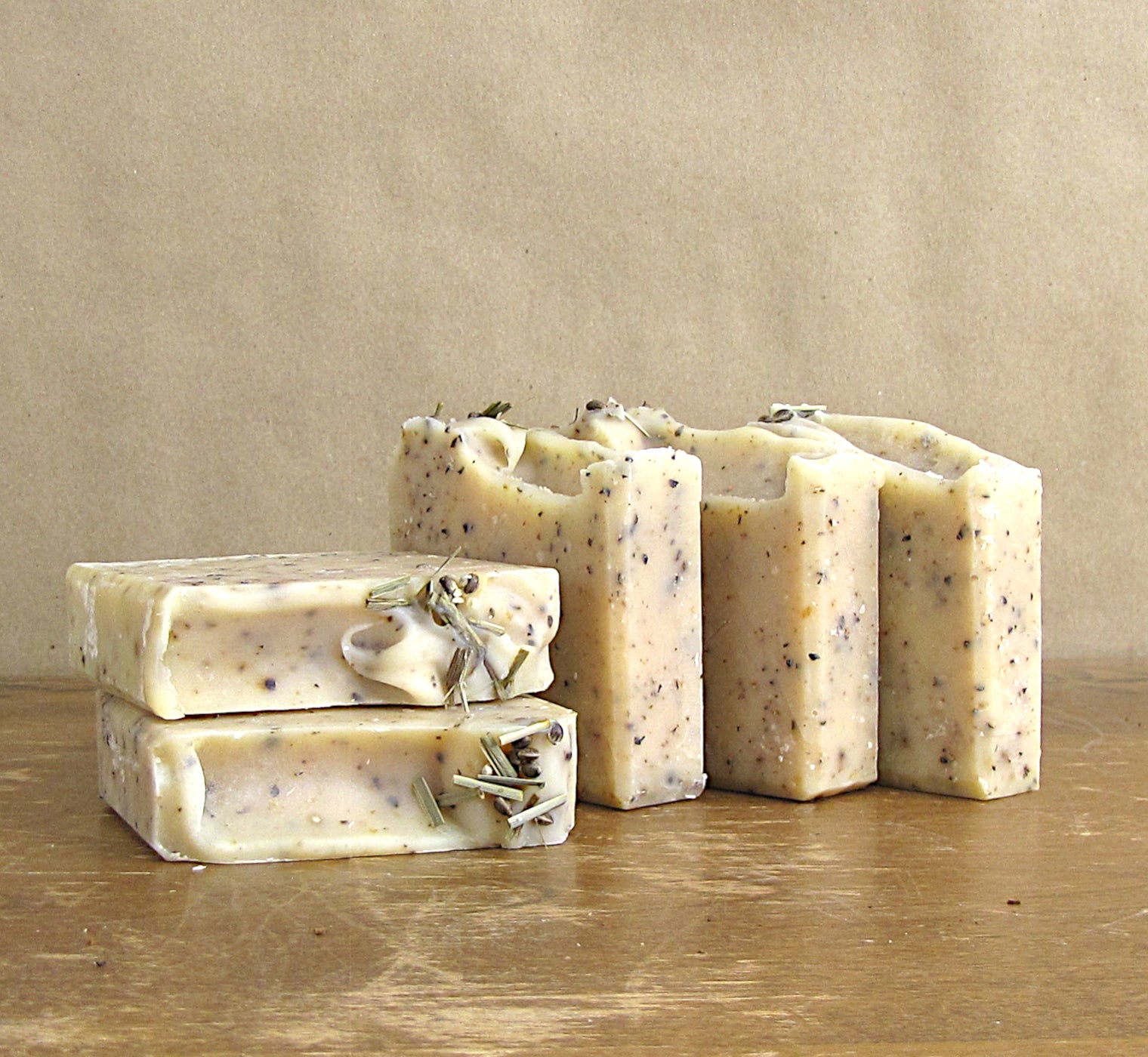 Lemongrass and Hemp Seed soap bars