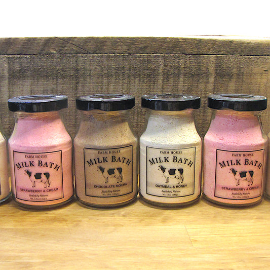 Milk Bath, Chocolate, Strawberry, and Oatmeal