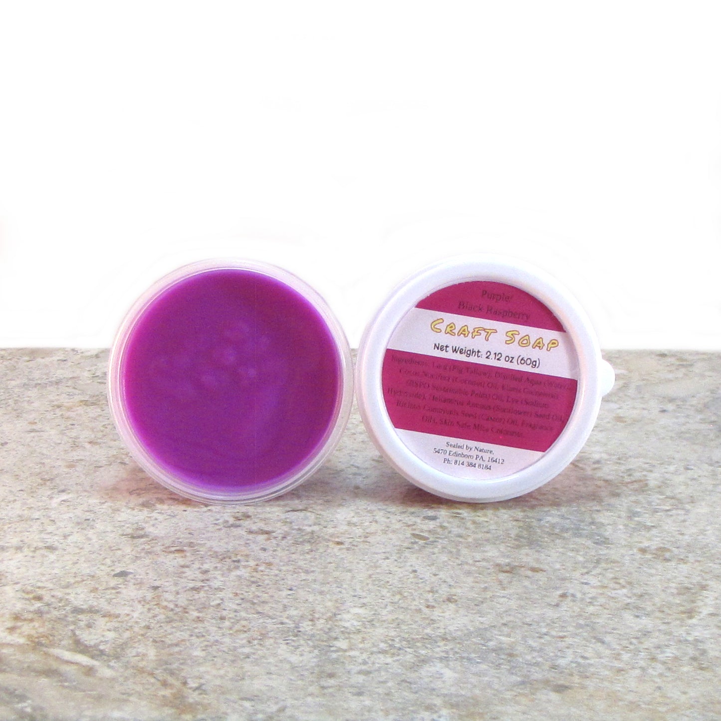 Purple Craft Soap, Pliable, Black Raspberry scented Soap Dough