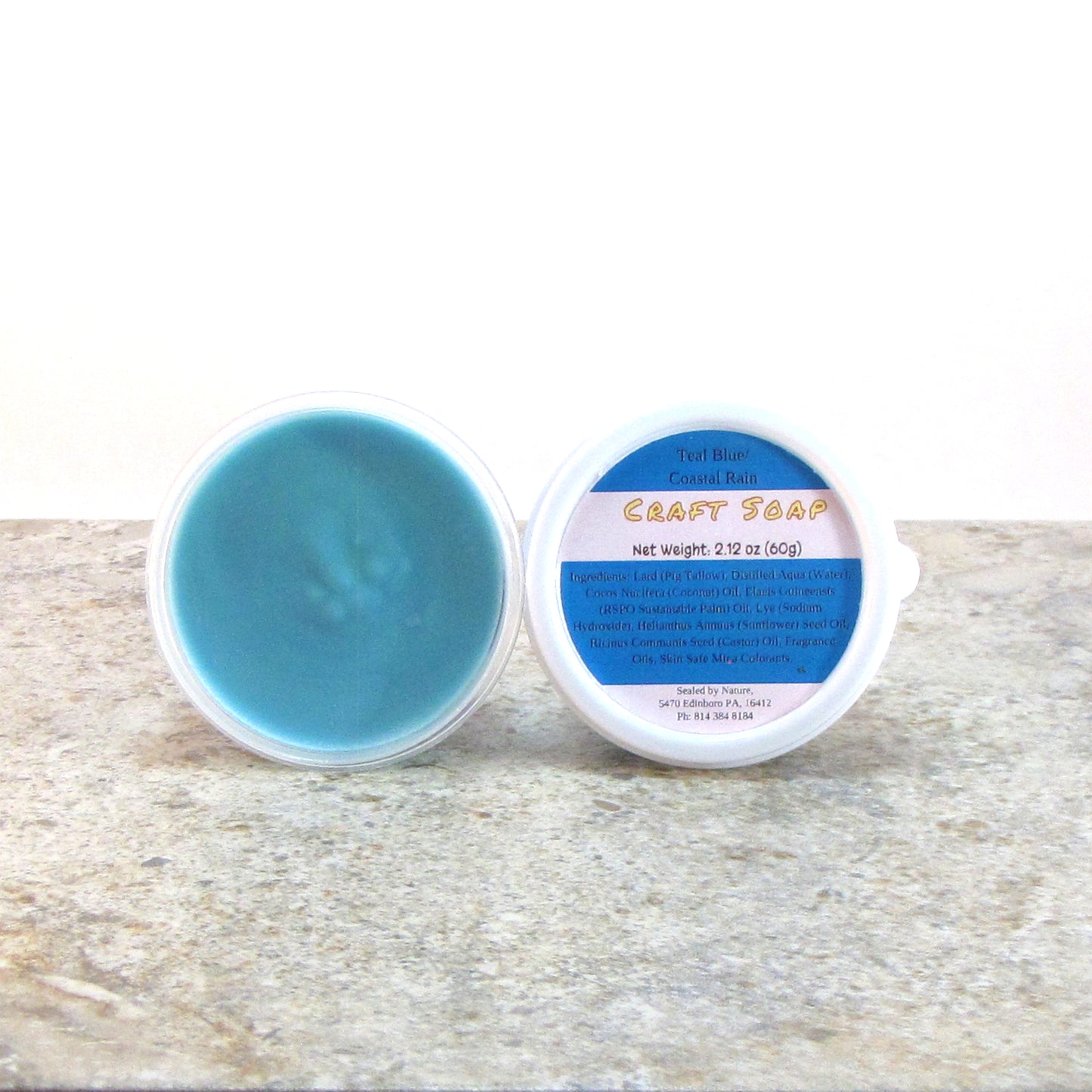 Teal Blue Craft Soap, Pliable, Sandalwood scented Soap Dough