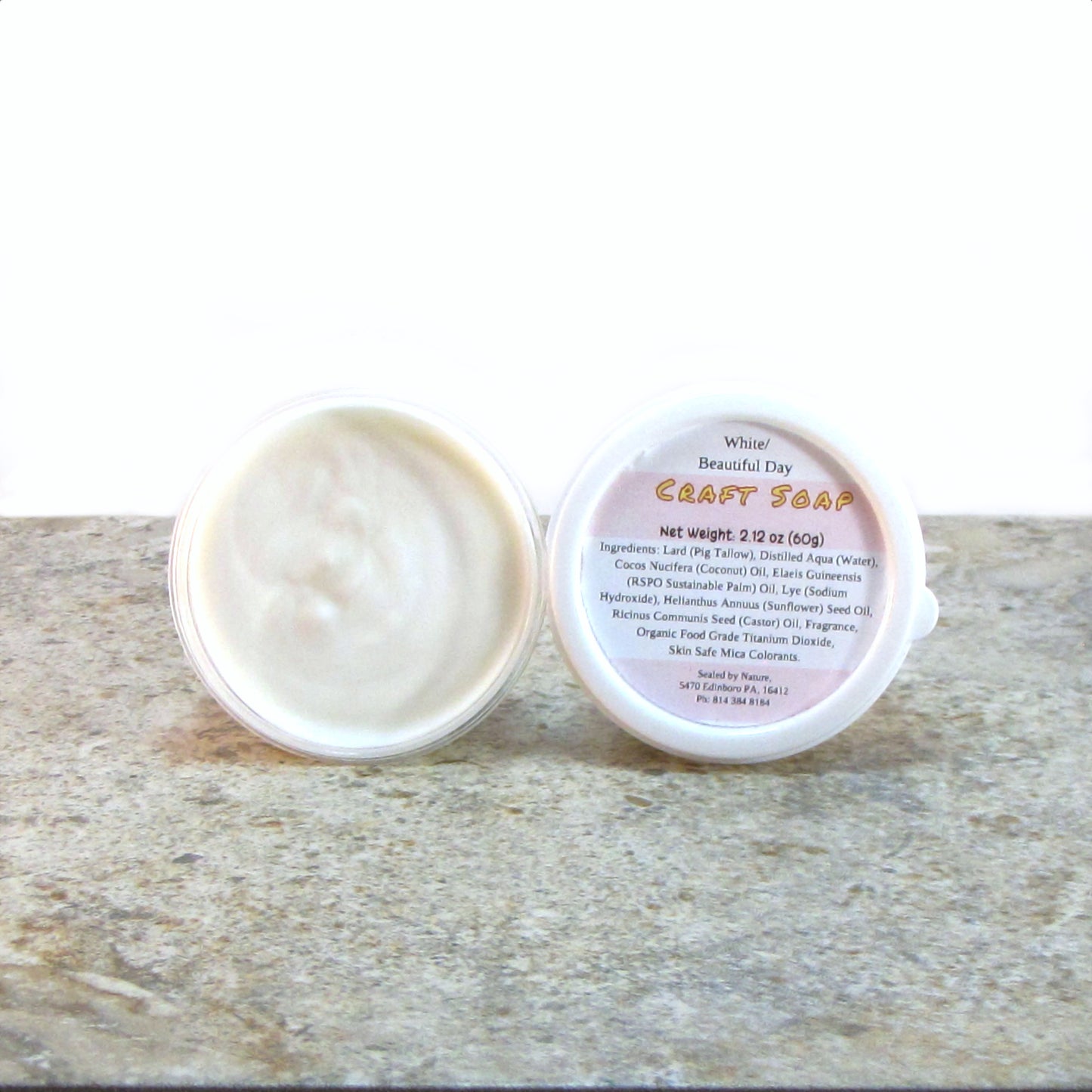 White Craft Soap, Pliable, Sandalwood scented Soap Dough