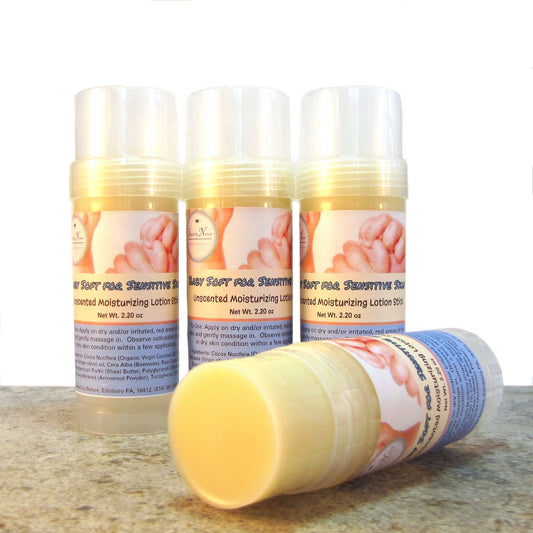 Unscented Moisturizing Stick, Baby Soft for Sensitive Skin