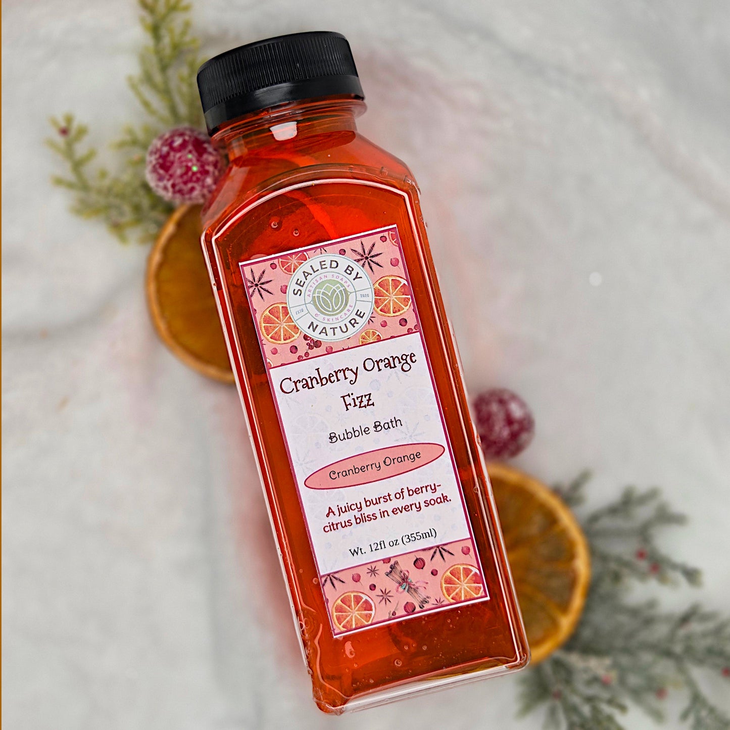 orange bubble bath cranberry fizz