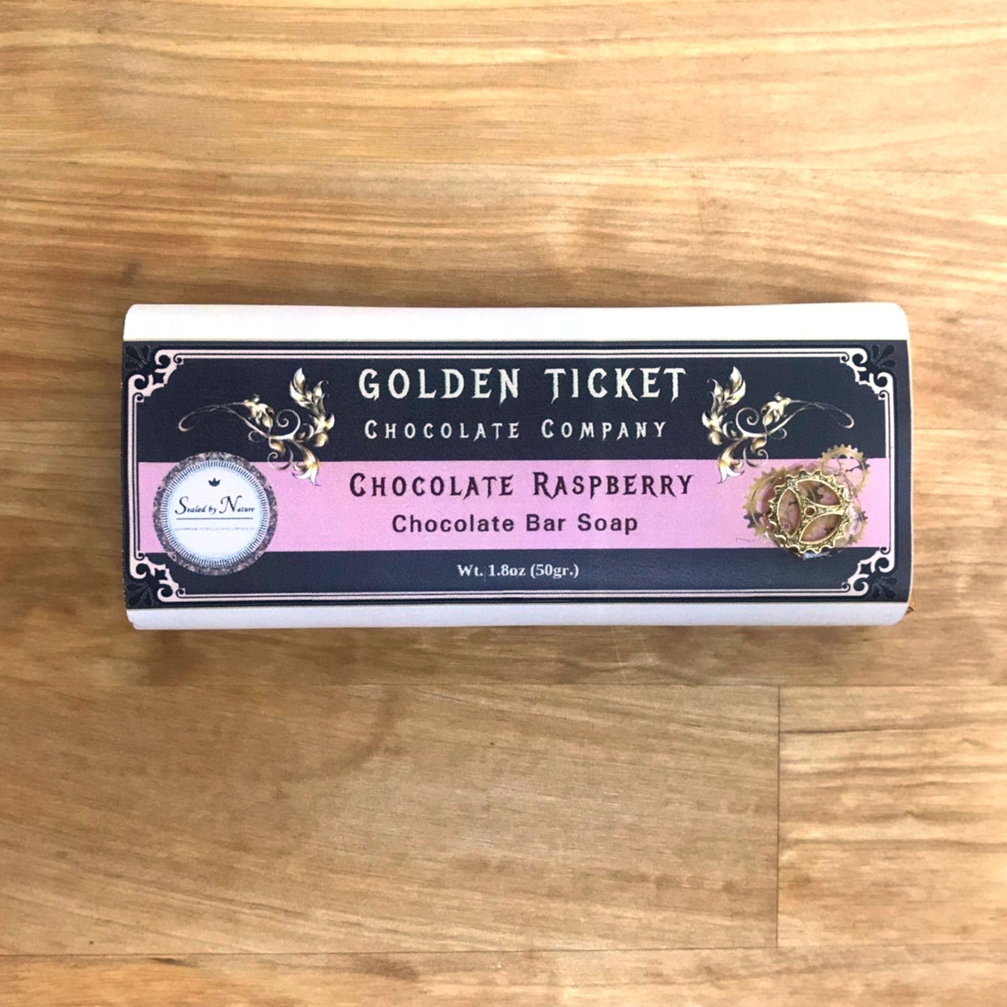 Golden Ticket Chocolate Factory - Handmade Chocolate Soap Bar