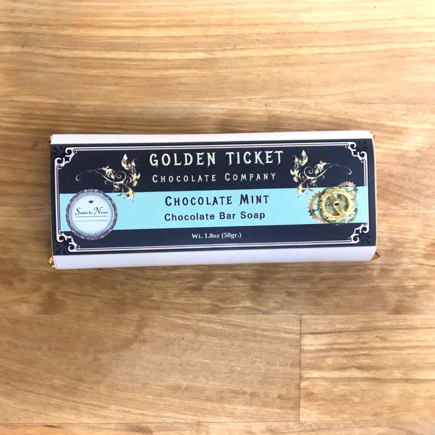 Golden Ticket Chocolate Factory - Handmade Chocolate Soap Bar