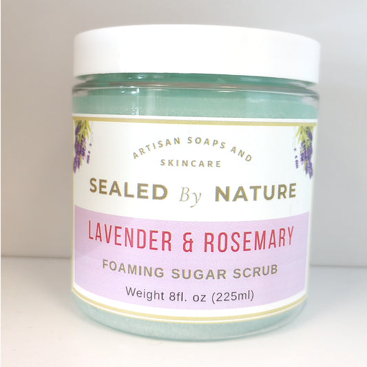Lavender Rosemary Sugar Scrub – Gentle Exfoliation & Deep Hydration
