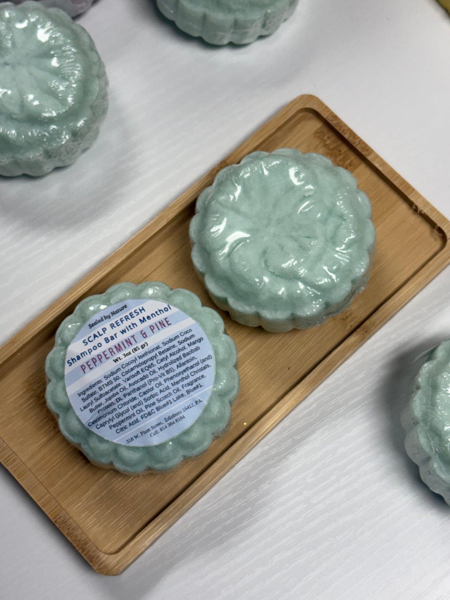 Peppermint Pine Shampoo Bar