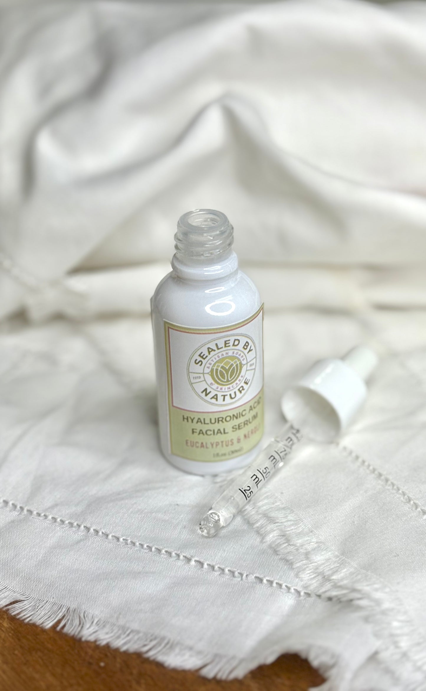 Hyaluronic Acid Facial Serum – Rose, Peppermint, Eucalyptus & Lavender