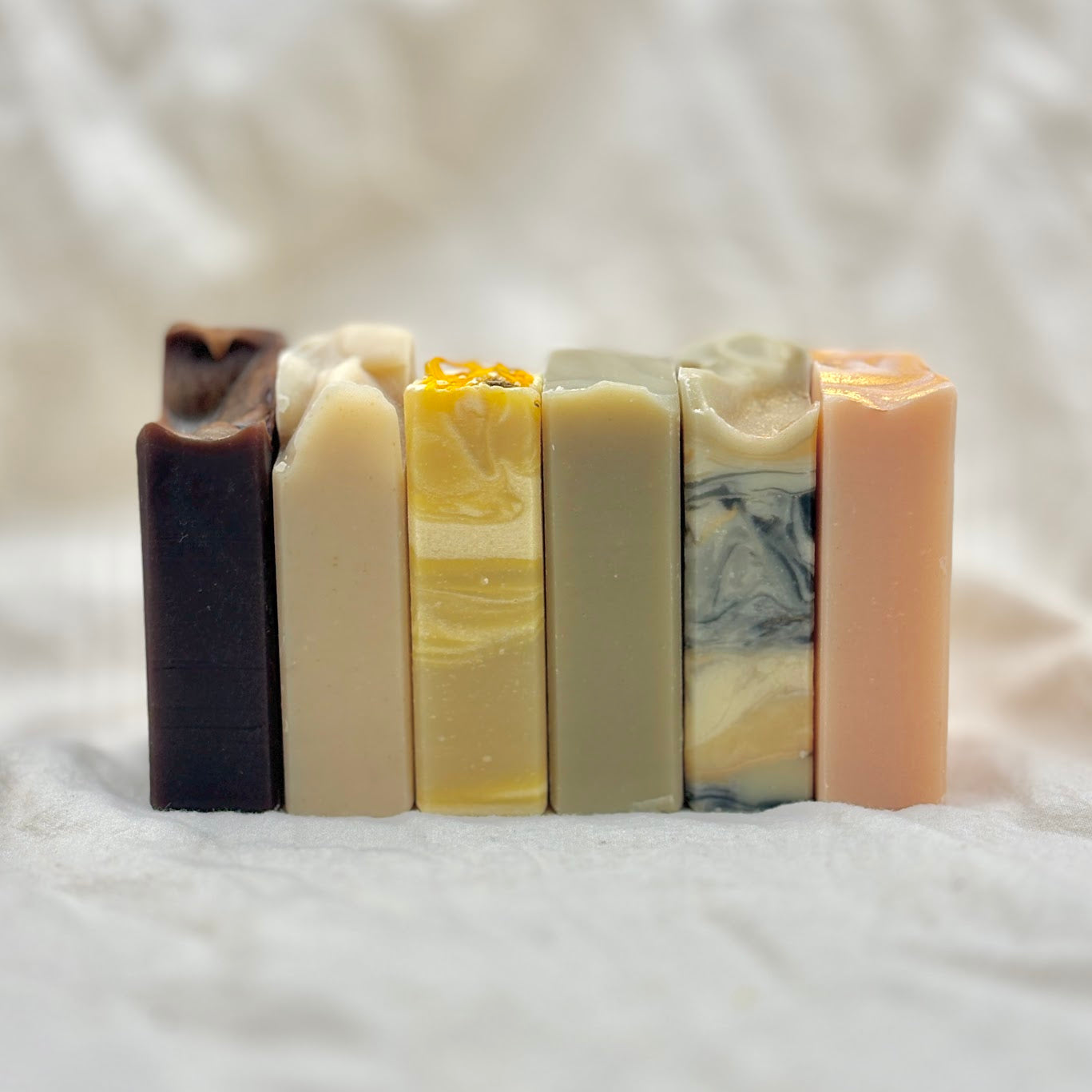6 types of soap for a family pack.