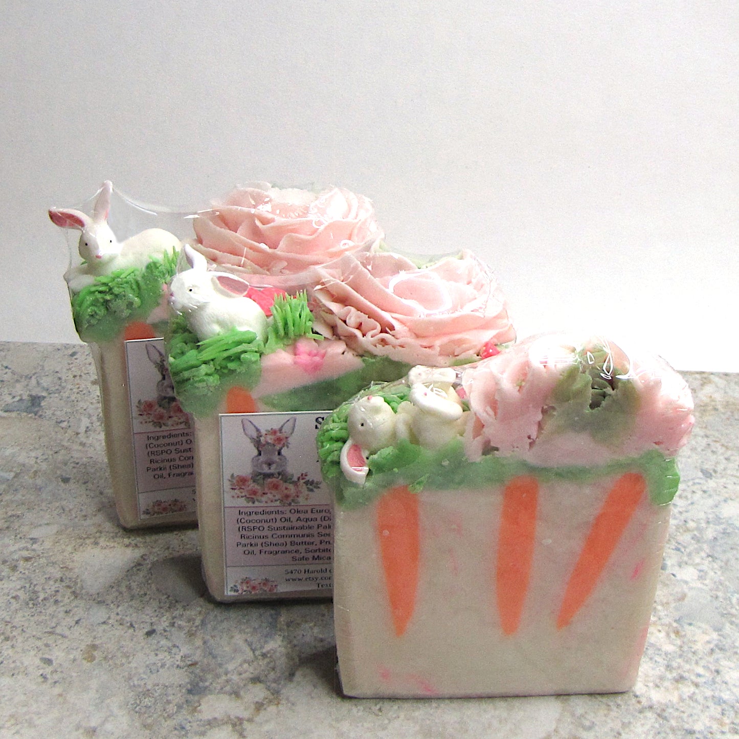 Handmade Carrot Soap for Easter