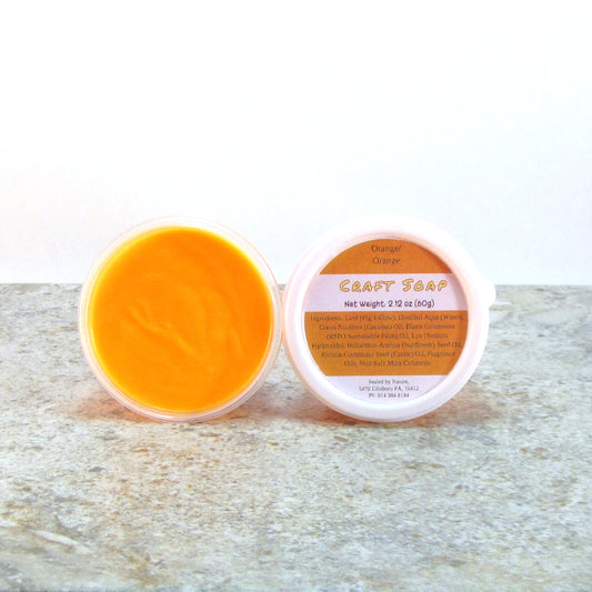 Orange Craft Soap, Pliable, Orange scented Soap Dough