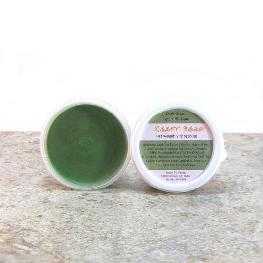 Dark Green Craft Soap, Pliable, Cactus Water scented Soap Dough
